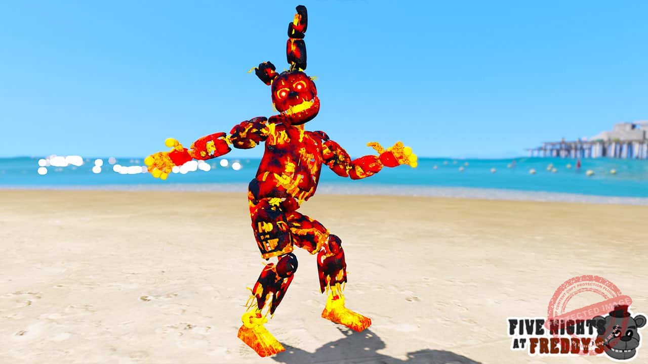 GTA 5 Mods FNAF Flaming Spring Trap