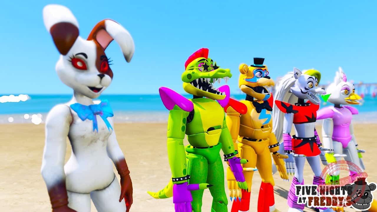 GTA 5 Mods FNAF Security Breach FULL PACK