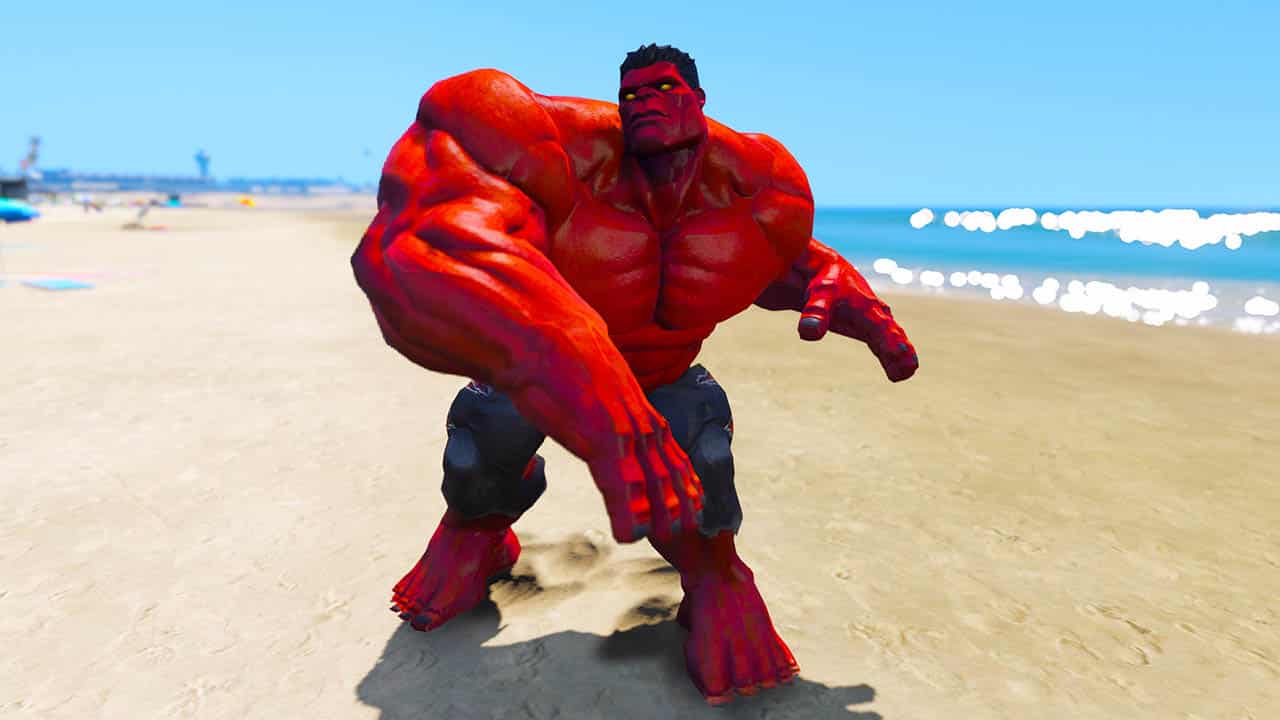 GTA 5 Mods Red HULK New Version