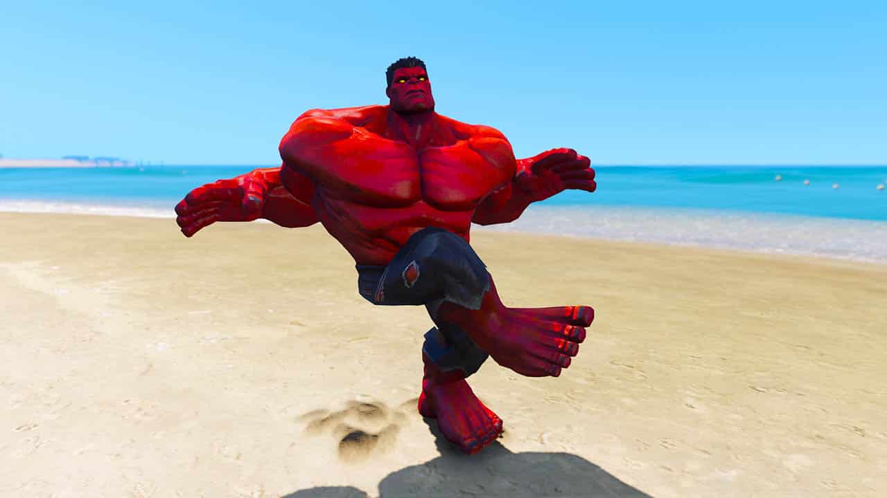 GTA 5 Mods Red HULK New Version