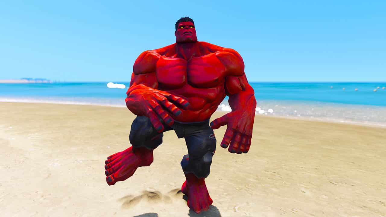GTA 5 Mods Red HULK New Version