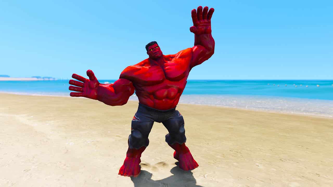 GTA 5 Mods Red HULK New Version