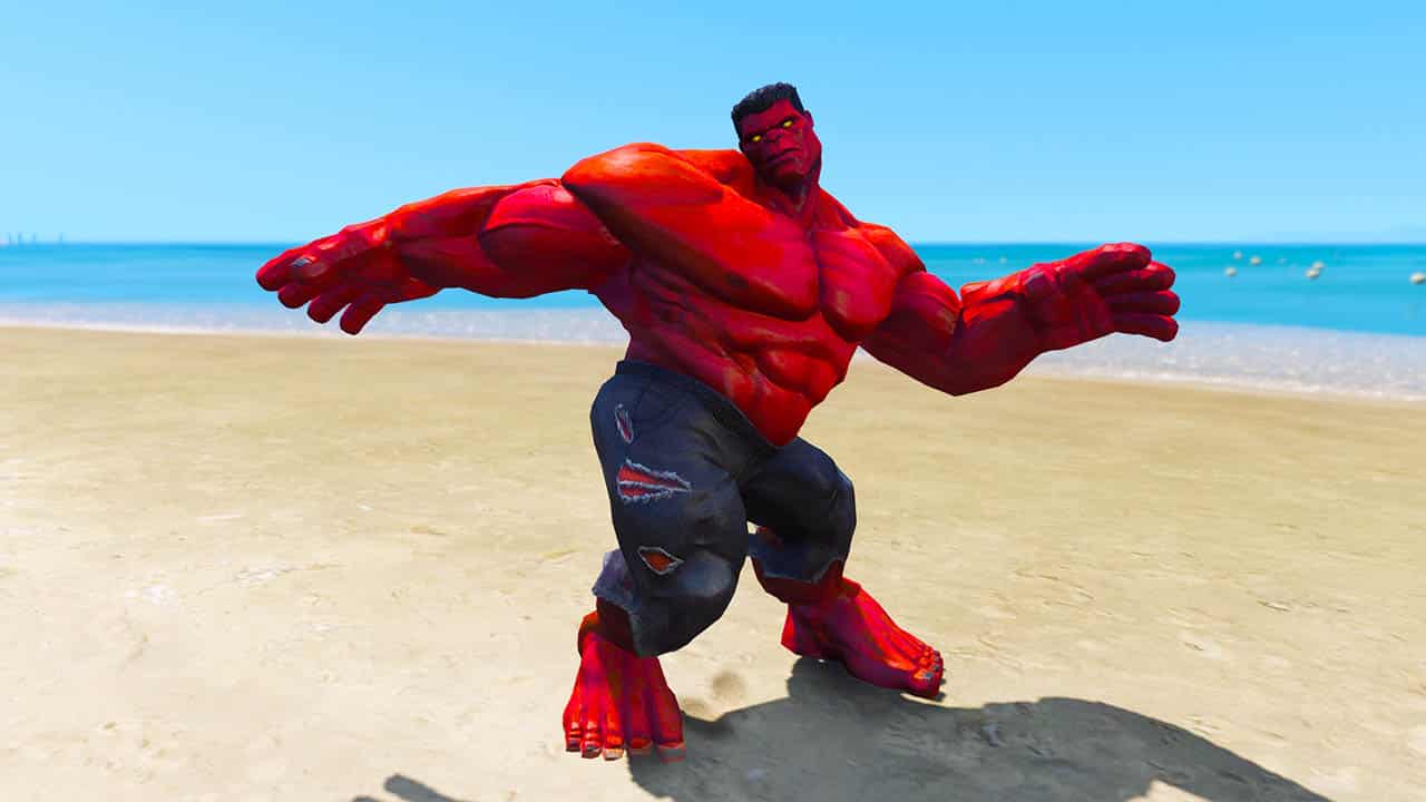 GTA 5 Mods Red HULK New Version
