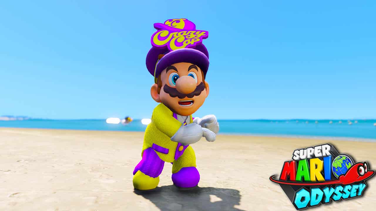 GTA 5 Mods Mario Crazy Cap