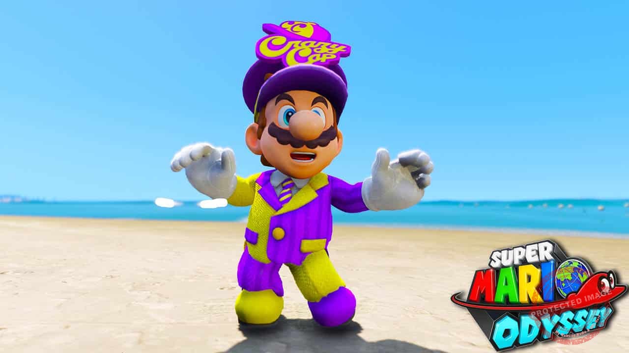 GTA 5 Mods Mario Crazy Cap