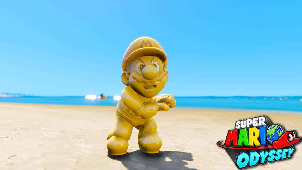 GTA 5 Mods Mario Gold