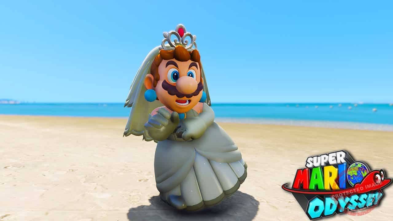 GTA 5 Mods Mario Wedding Dress