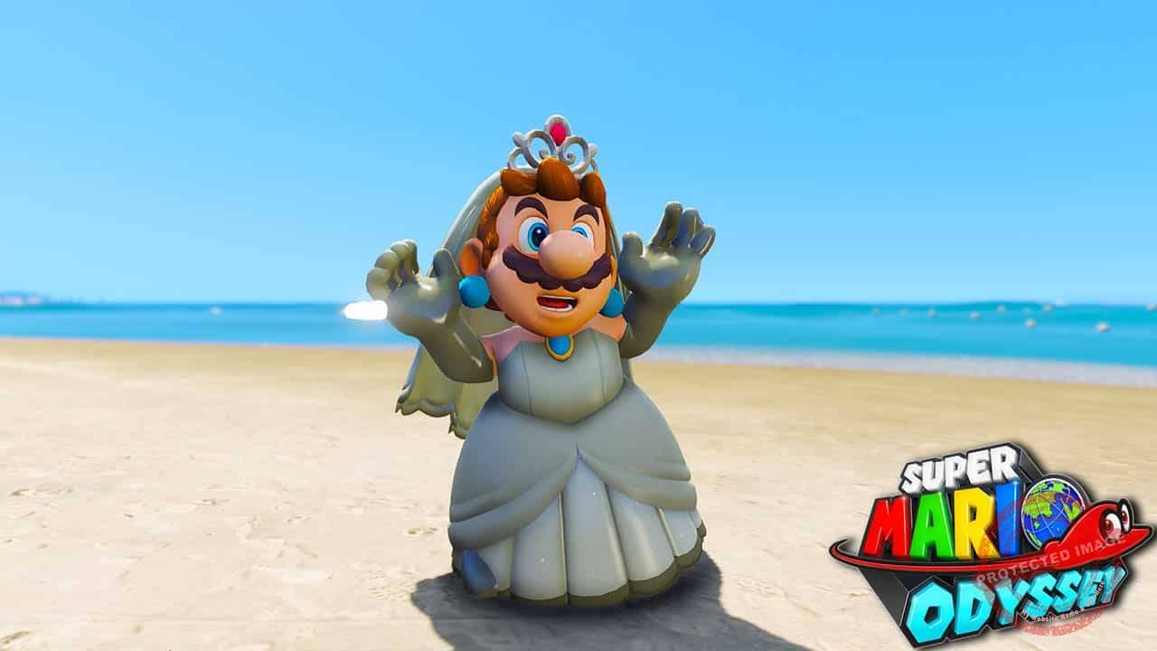 GTA 5 Mods Mario Wedding Dress