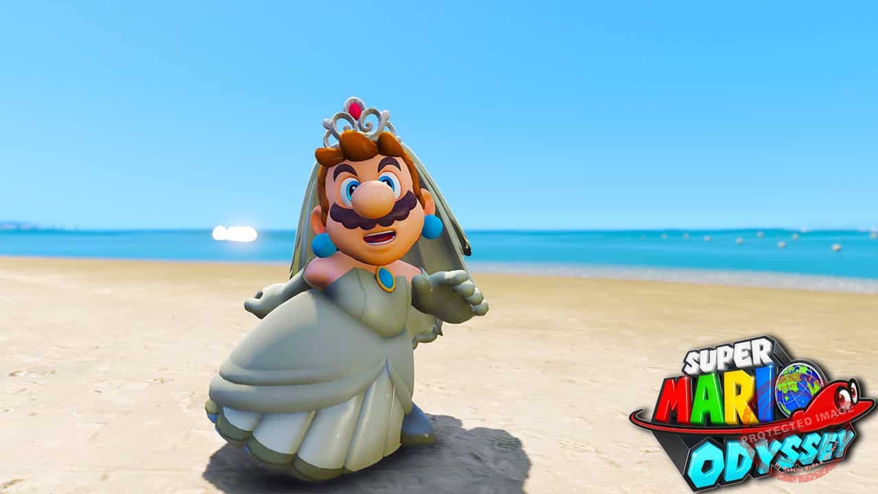 GTA 5 Mods Mario Wedding Dress
