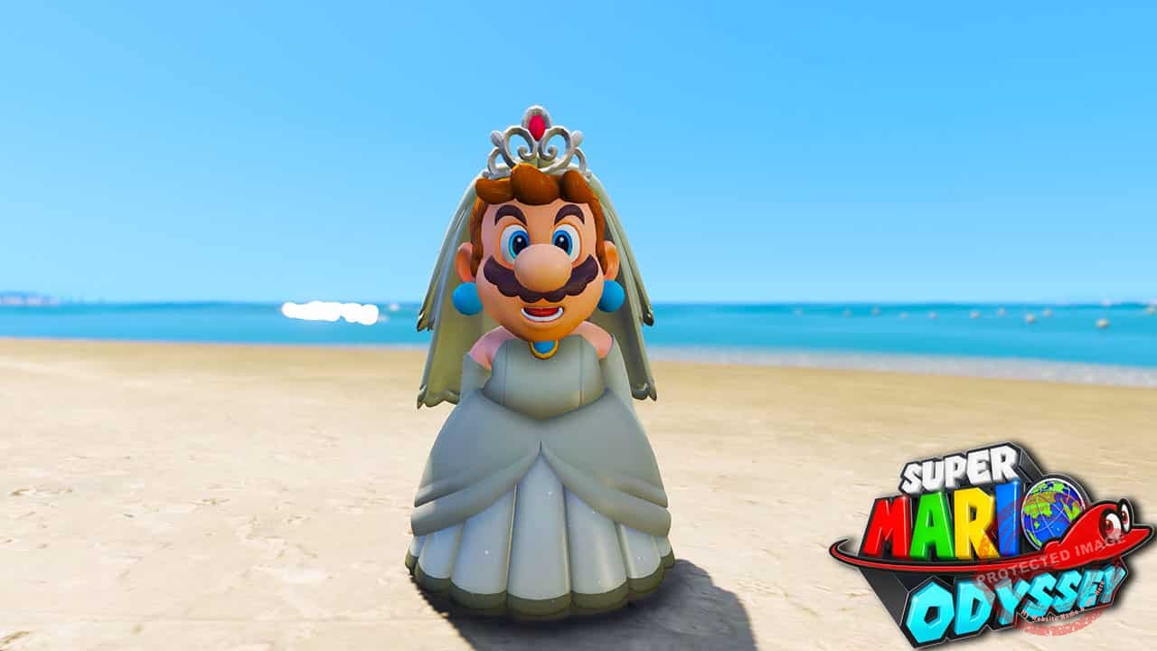 GTA 5 Mods Mario Wedding Dress
