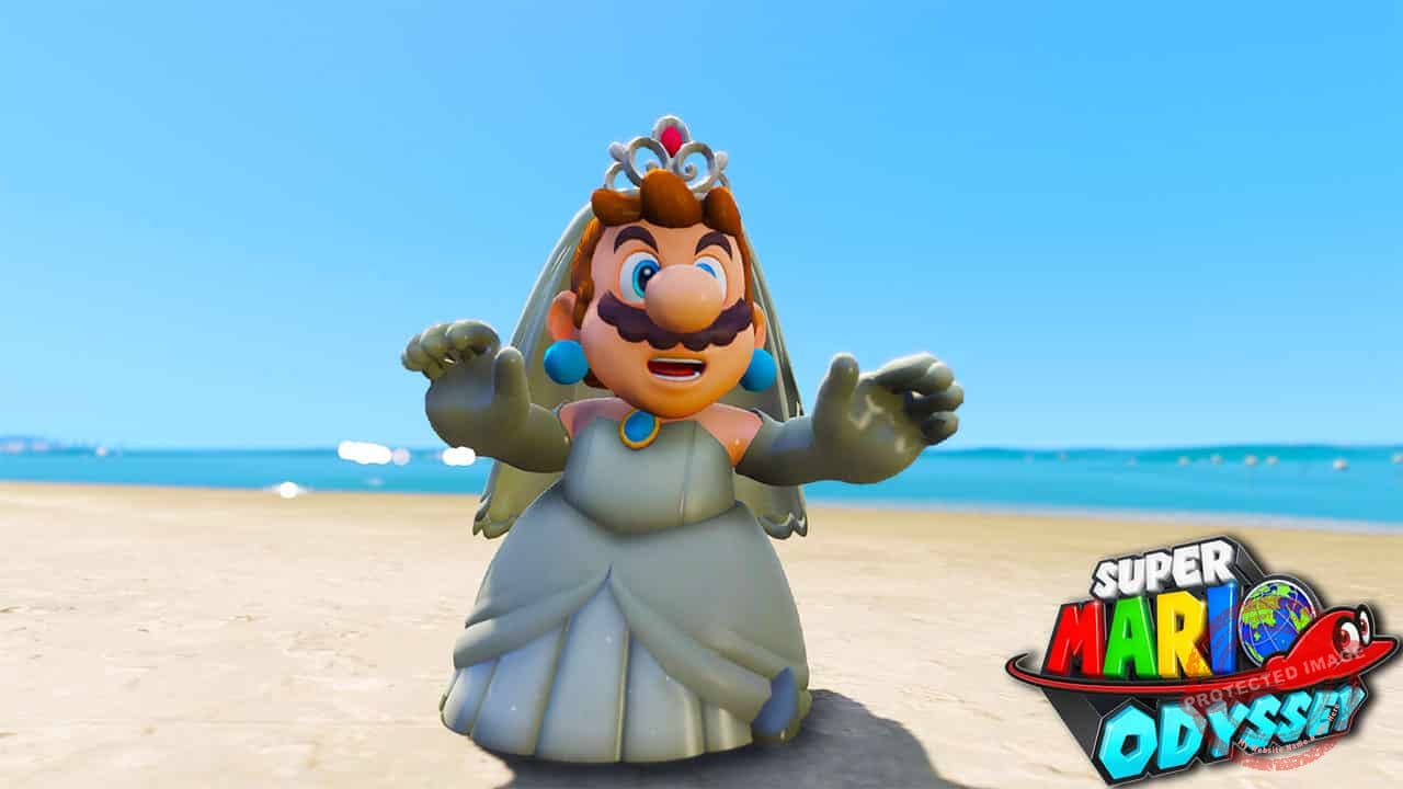 GTA 5 Mods Mario Wedding Dress