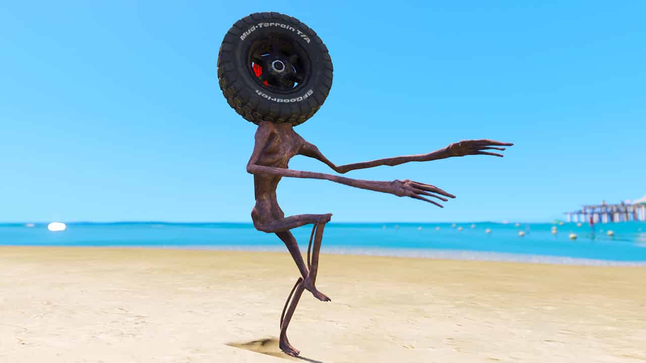 GTA 5 Mods Wheel Siren Head