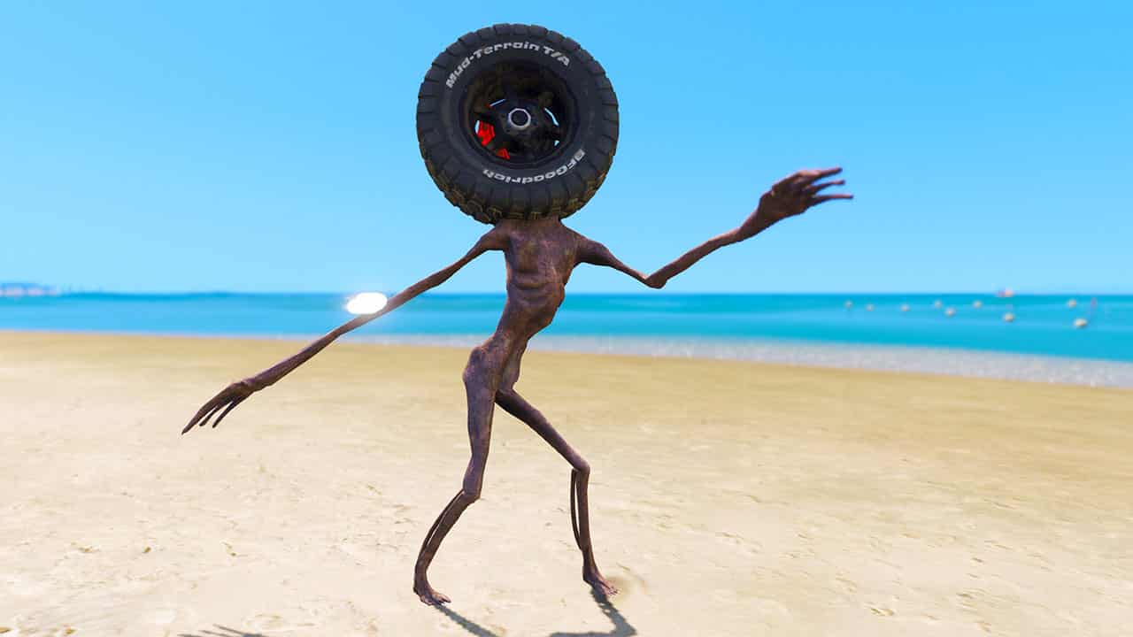 GTA 5 Mods Wheel Siren Head