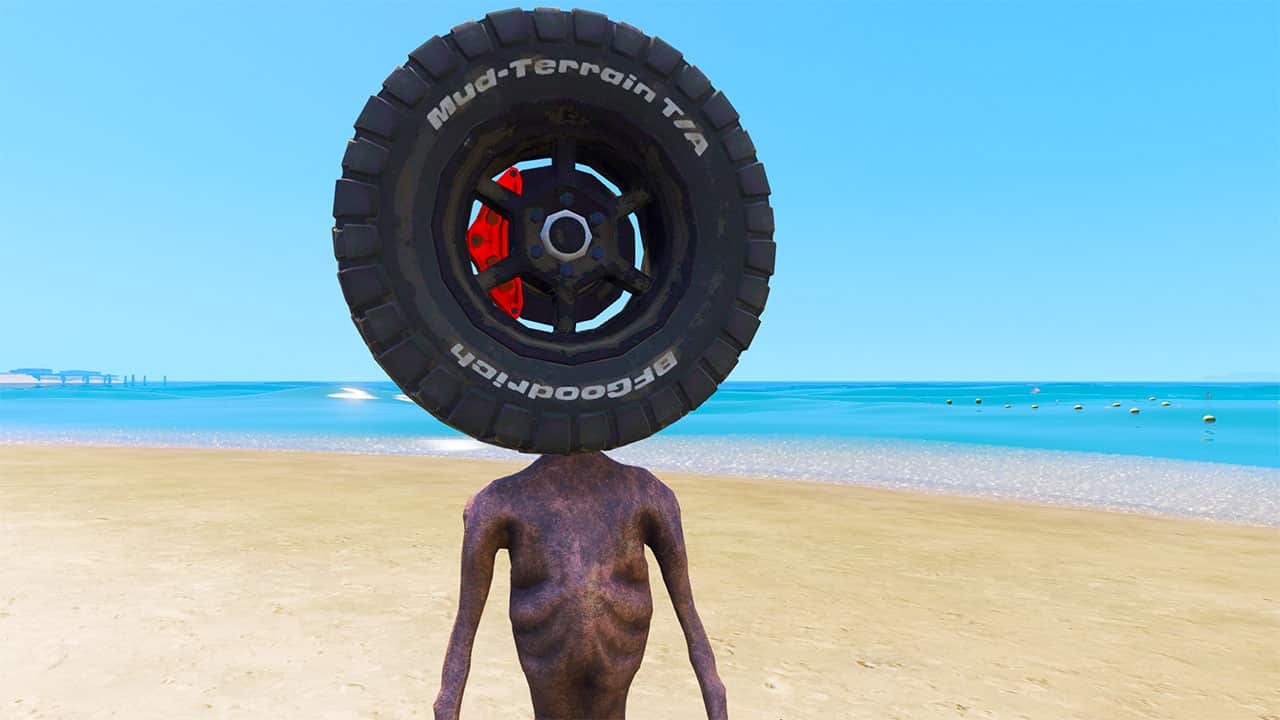 GTA 5 Mods Wheel Siren Head