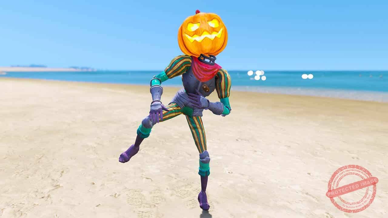 GTA 5 Mods Halloween Pumpkin Lantern Knight