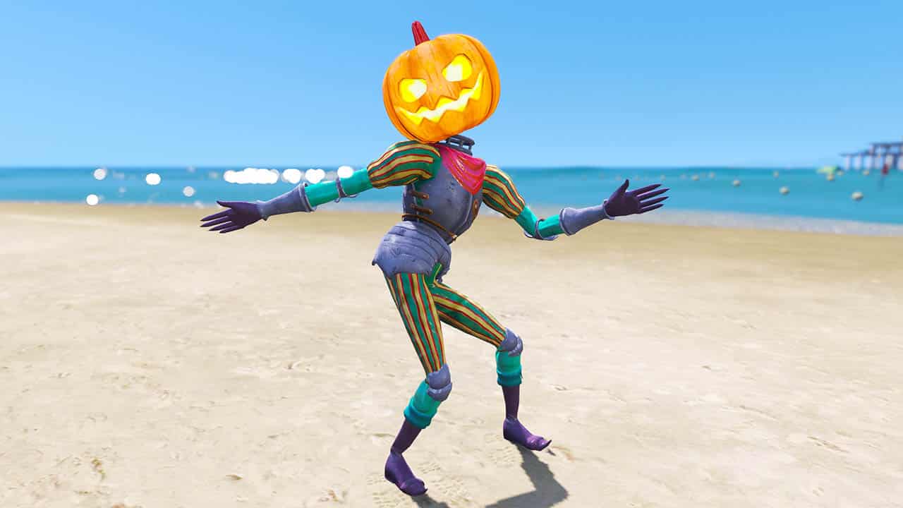 GTA 5 Mods Halloween Pumpkin Lantern Knight