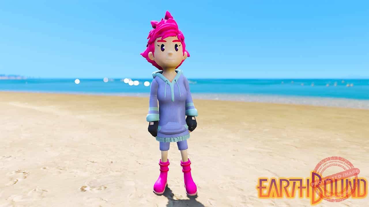GTA 5 Mods Kumatora in Earthbound