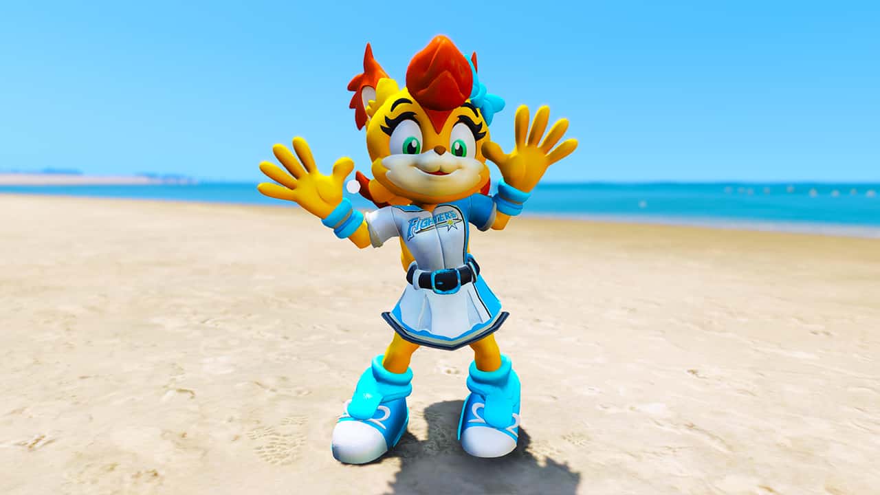 GTA 5 Mods Polly Polaris in Hokkaido Nippon Ham Fighters