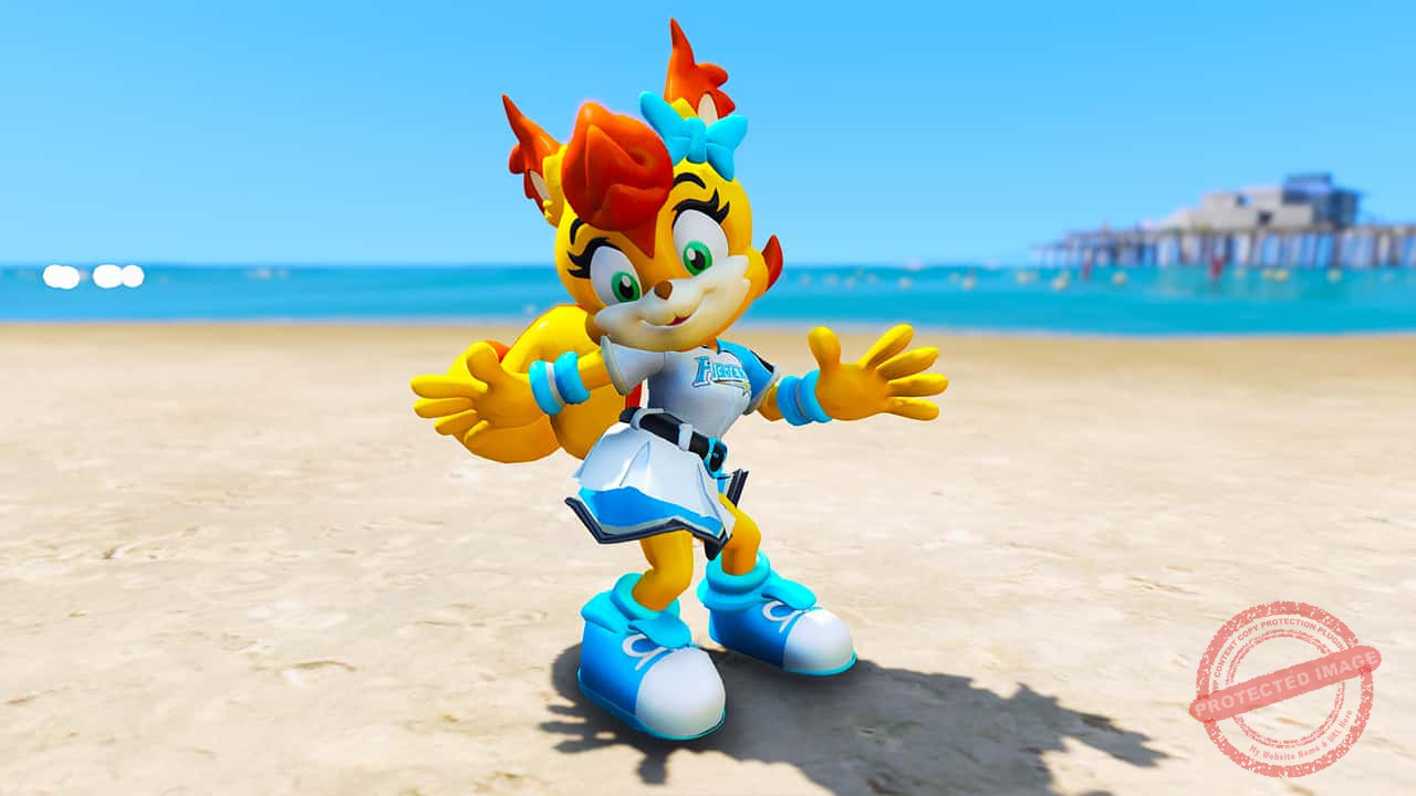 GTA 5 Mods Polly Polaris in Hokkaido Nippon Ham Fighters