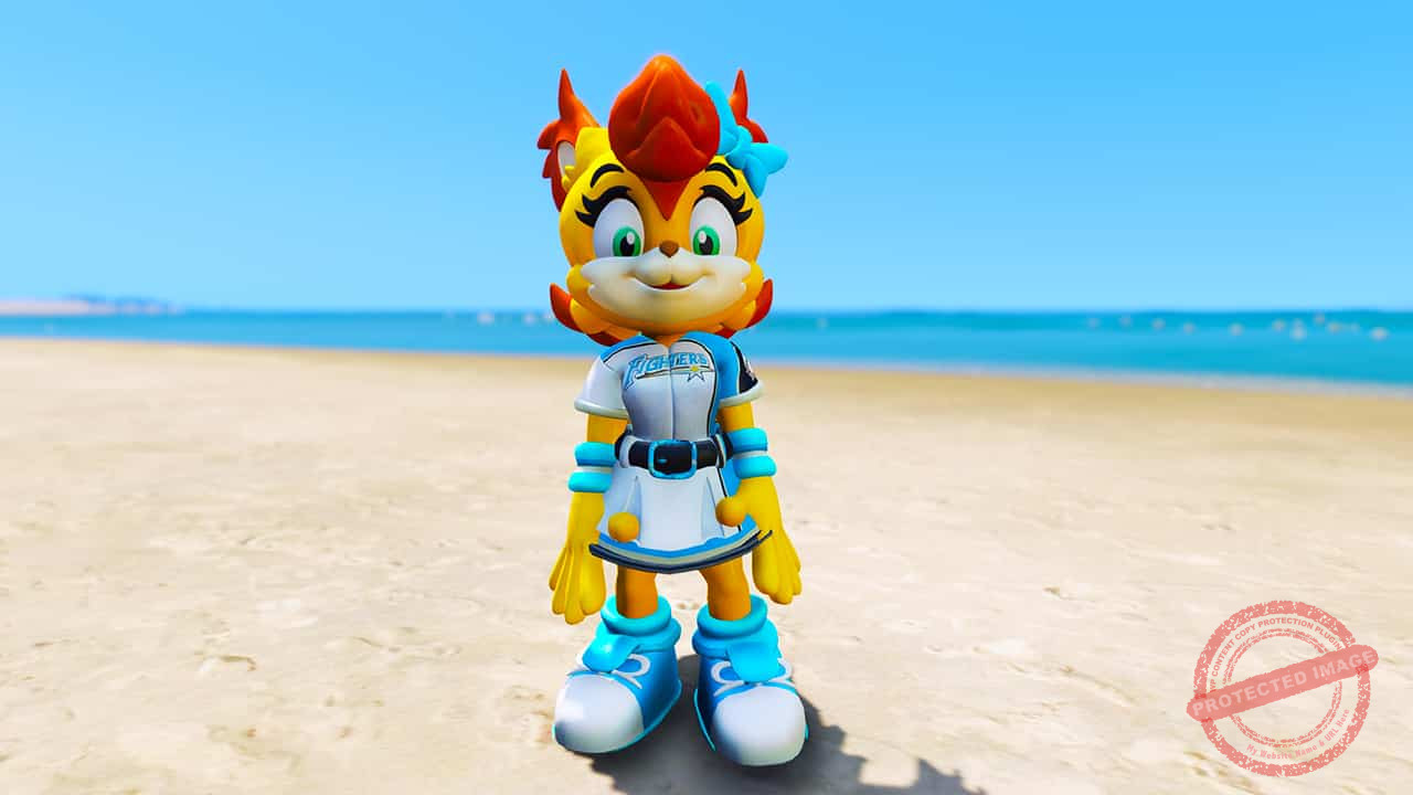 GTA 5 Mods Polly Polaris in Hokkaido Nippon Ham Fighters