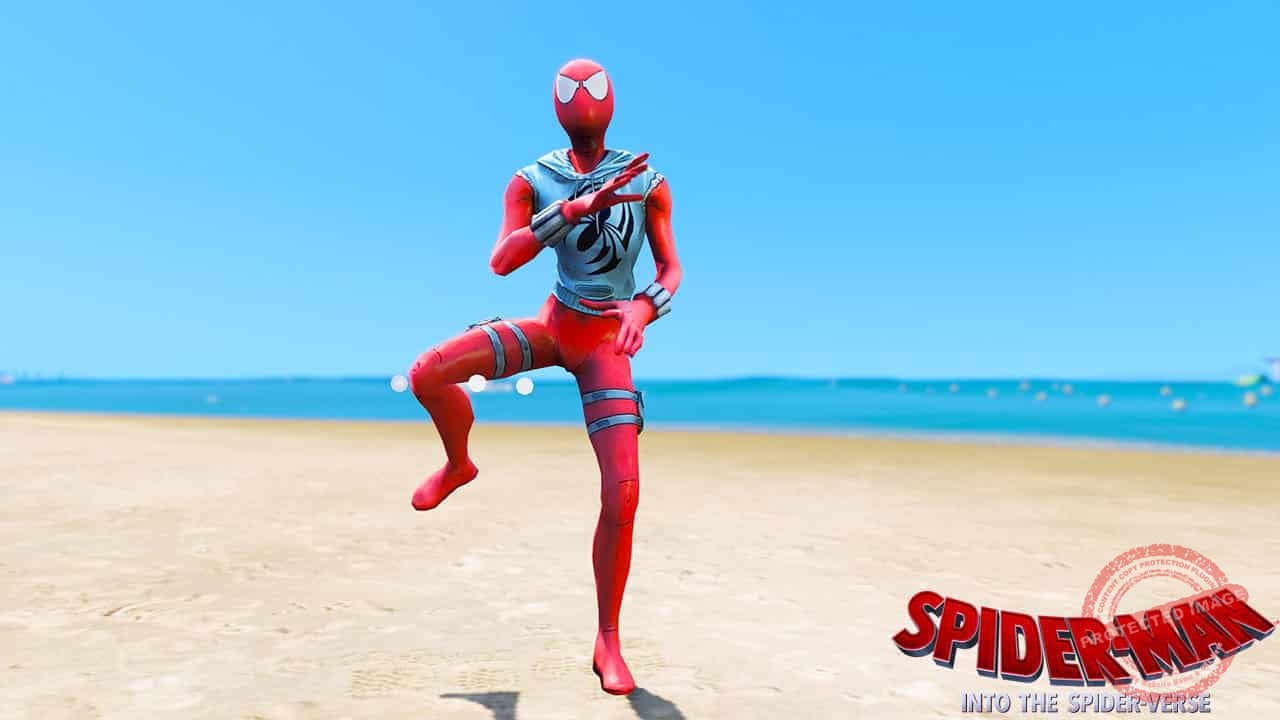 GTA 5 Mods Scarlet Spider-Girl in Spider-Man Into the Spider-Verse