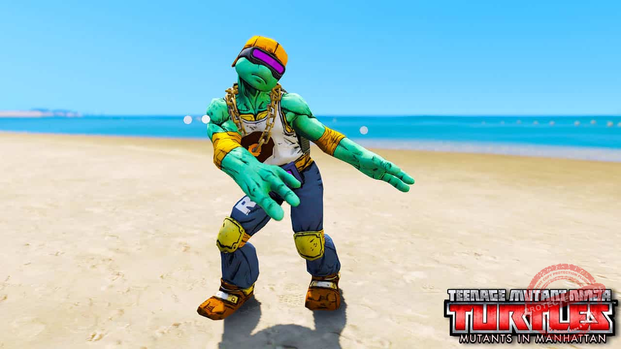 GTA 5 Mods TMNT Michelangelo Rock & Roll