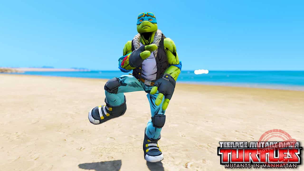 GTA 5 Mods TMNT Leonardo Rock & Roll