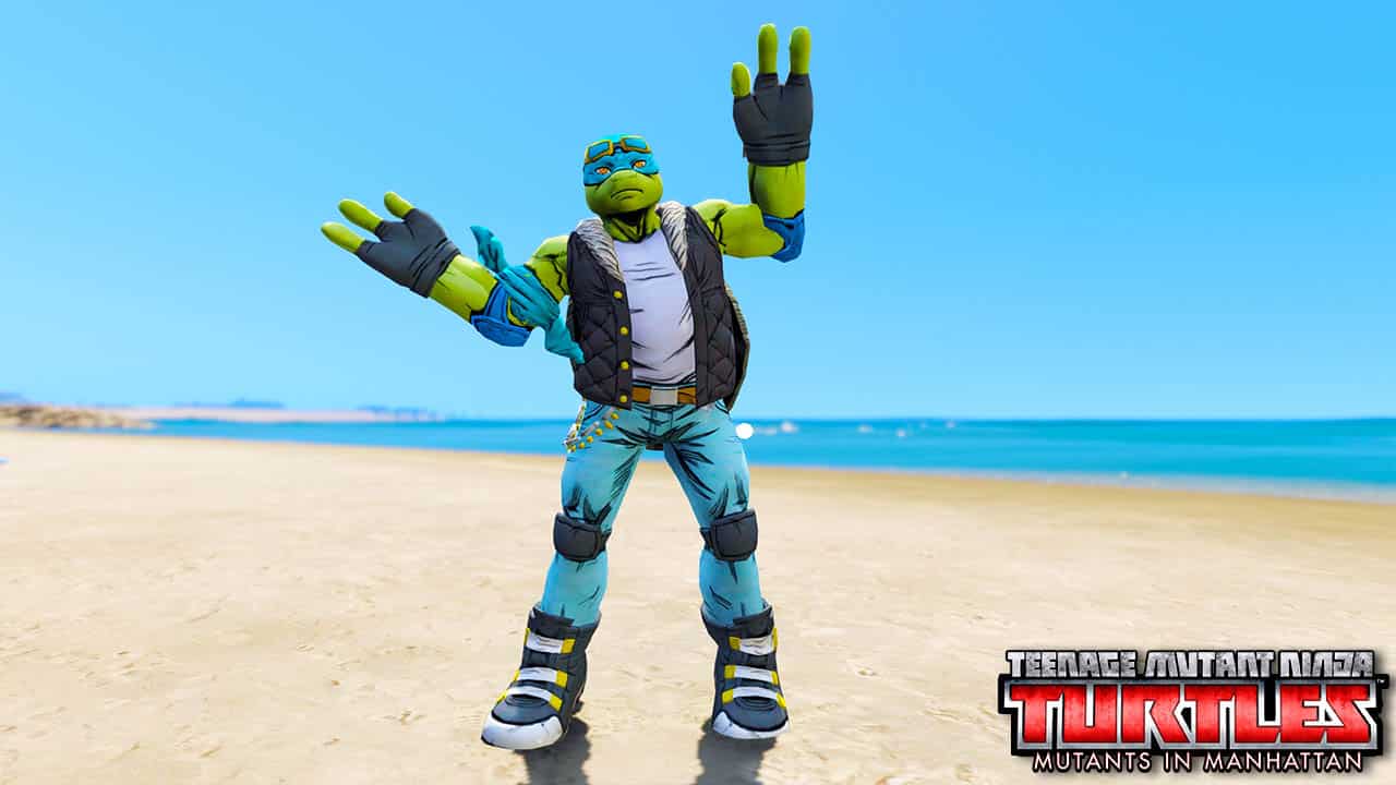 GTA 5 Mods TMNT Leonardo Rock & Roll