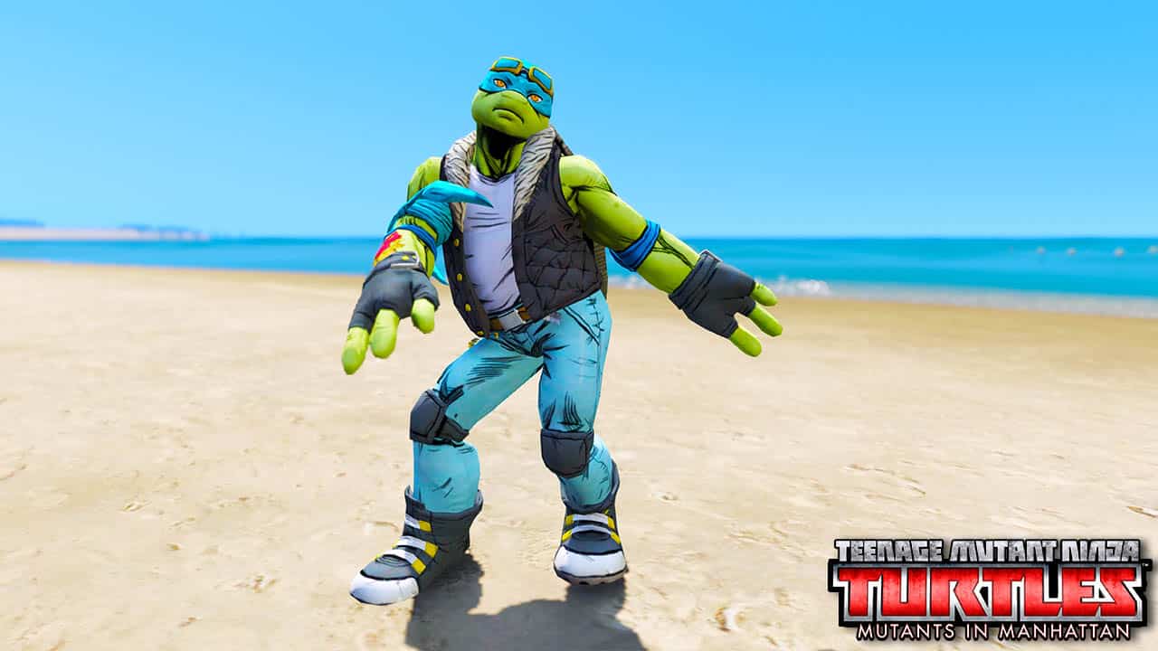 GTA 5 Mods TMNT Leonardo Rock & Roll