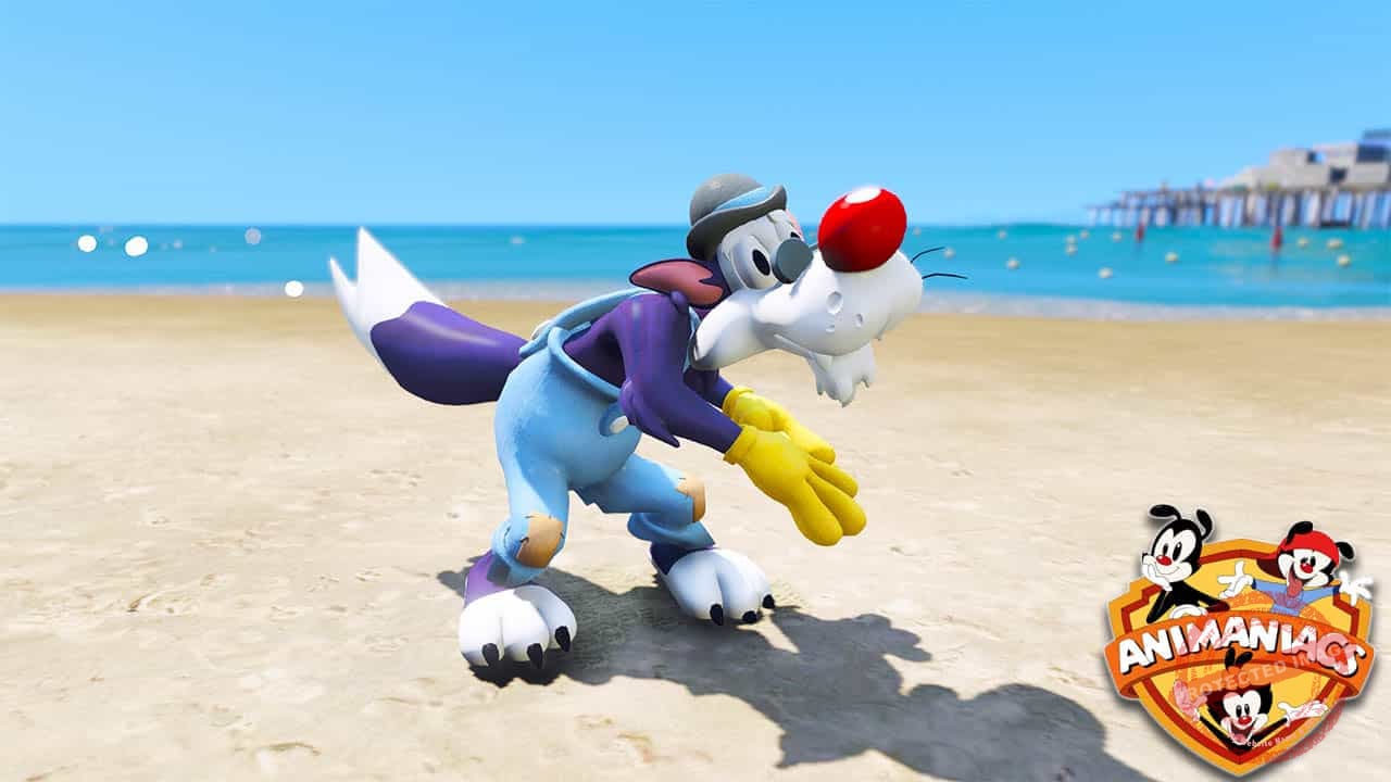 GTA 5 Mods Walter J.Wolf in Animaniacs