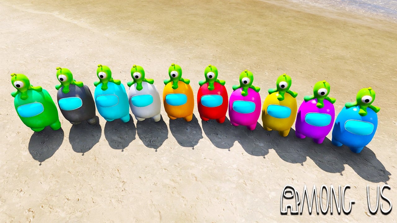 GTA 5 Mods Among Us Alien Hat Skin