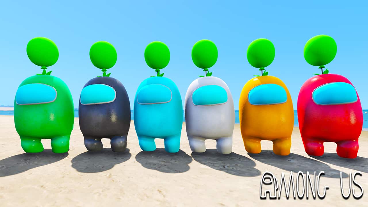 GTA 5 Mods Among Us Balloon Hat Skin
