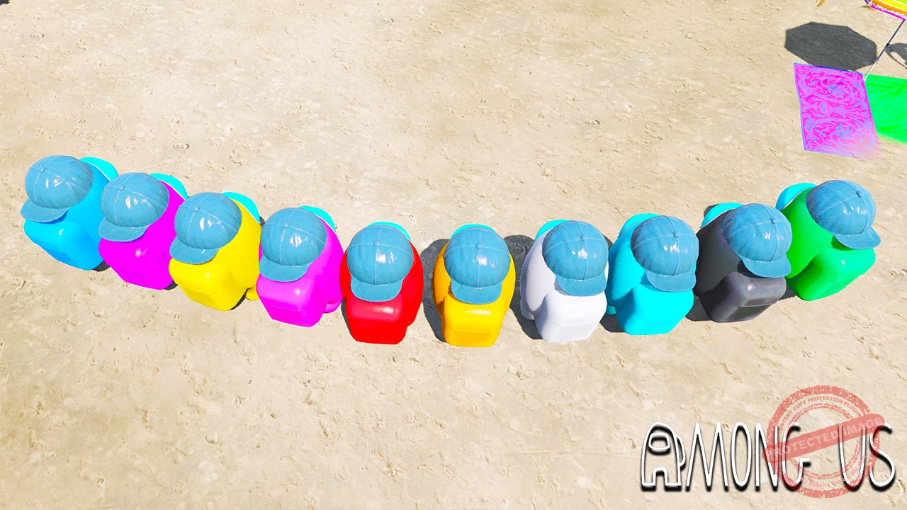 GTA 5 Mods Among Us Basic Hat Skin