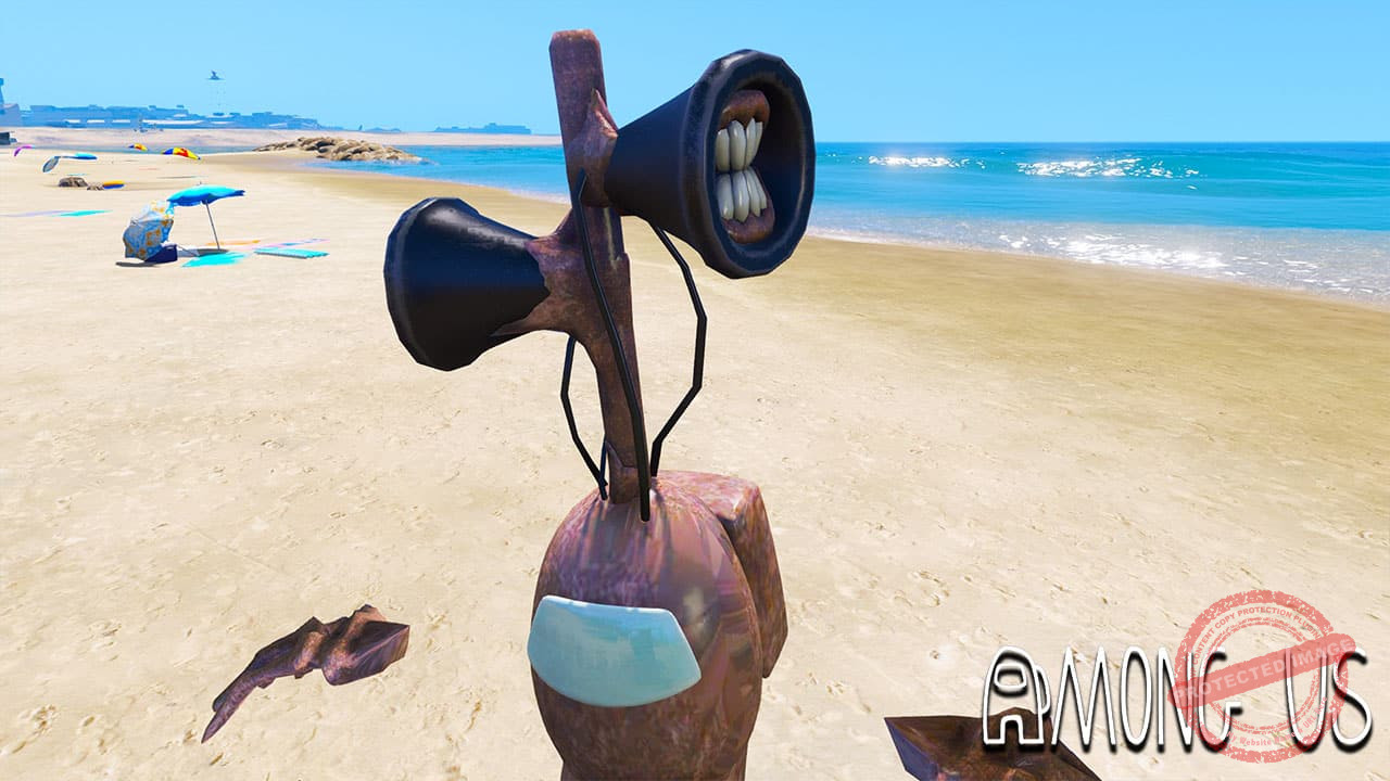 GTA 5 Mods Among Us Siren Head