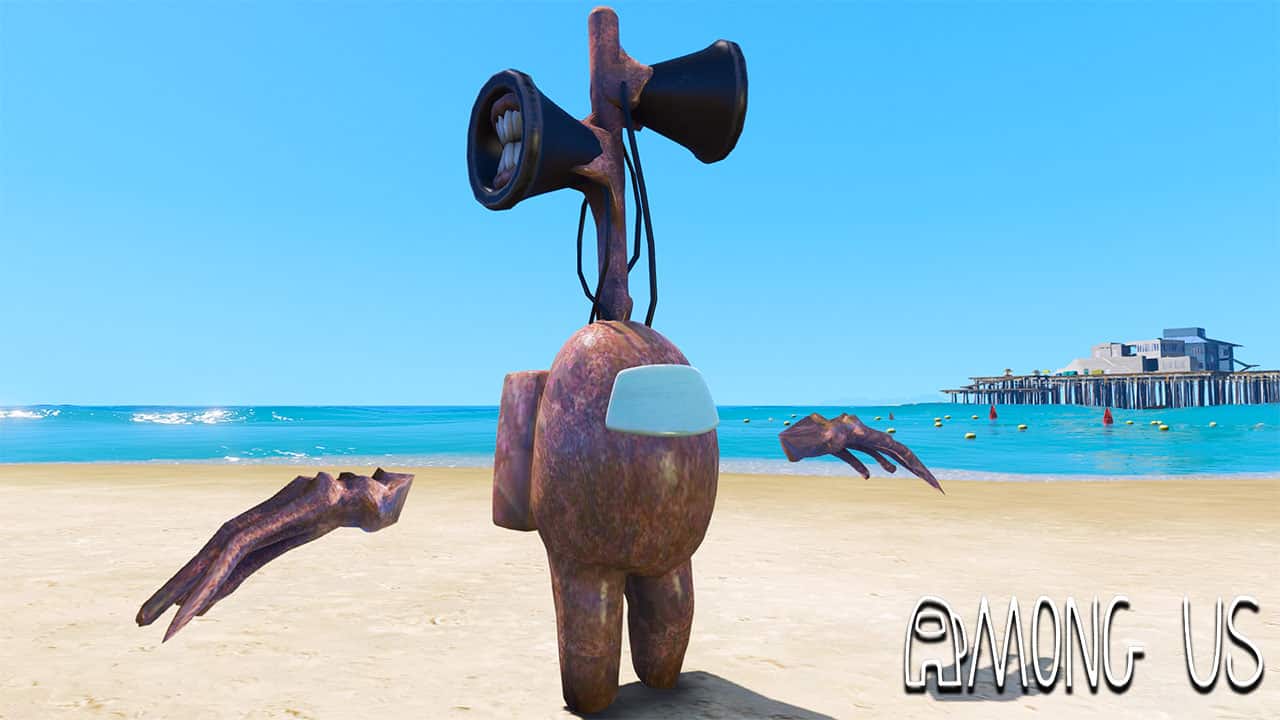 GTA 5 Mods Among Us Siren Head