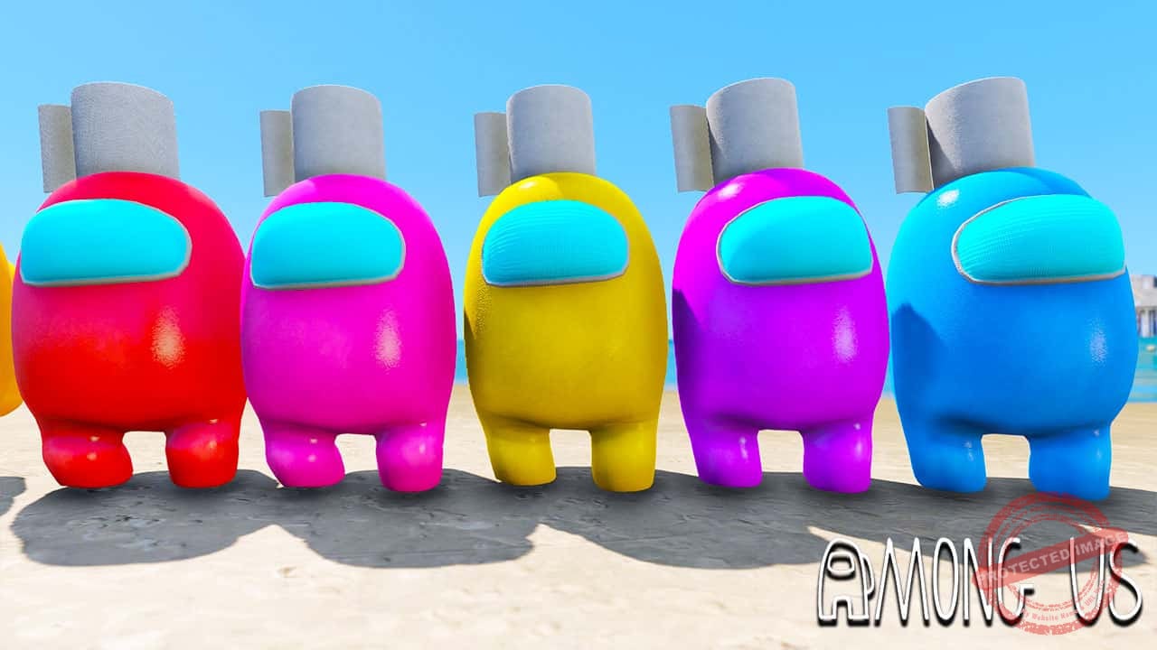 GTA 5 Mods Among Us Toilet Paper Hat Skin