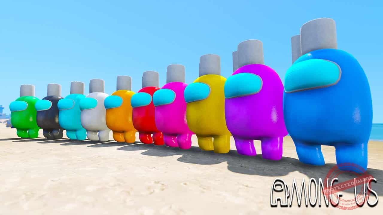 GTA 5 Mods Among Us Toilet Paper Hat Skin