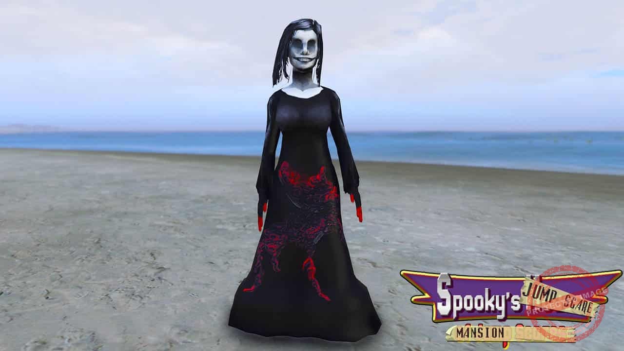 GTA 5 Mods Bekka in Spooky's Jump Scare Mansion