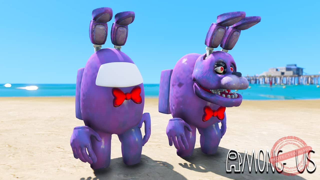 GTA 5 Mods FNAF Among Us Bonnie