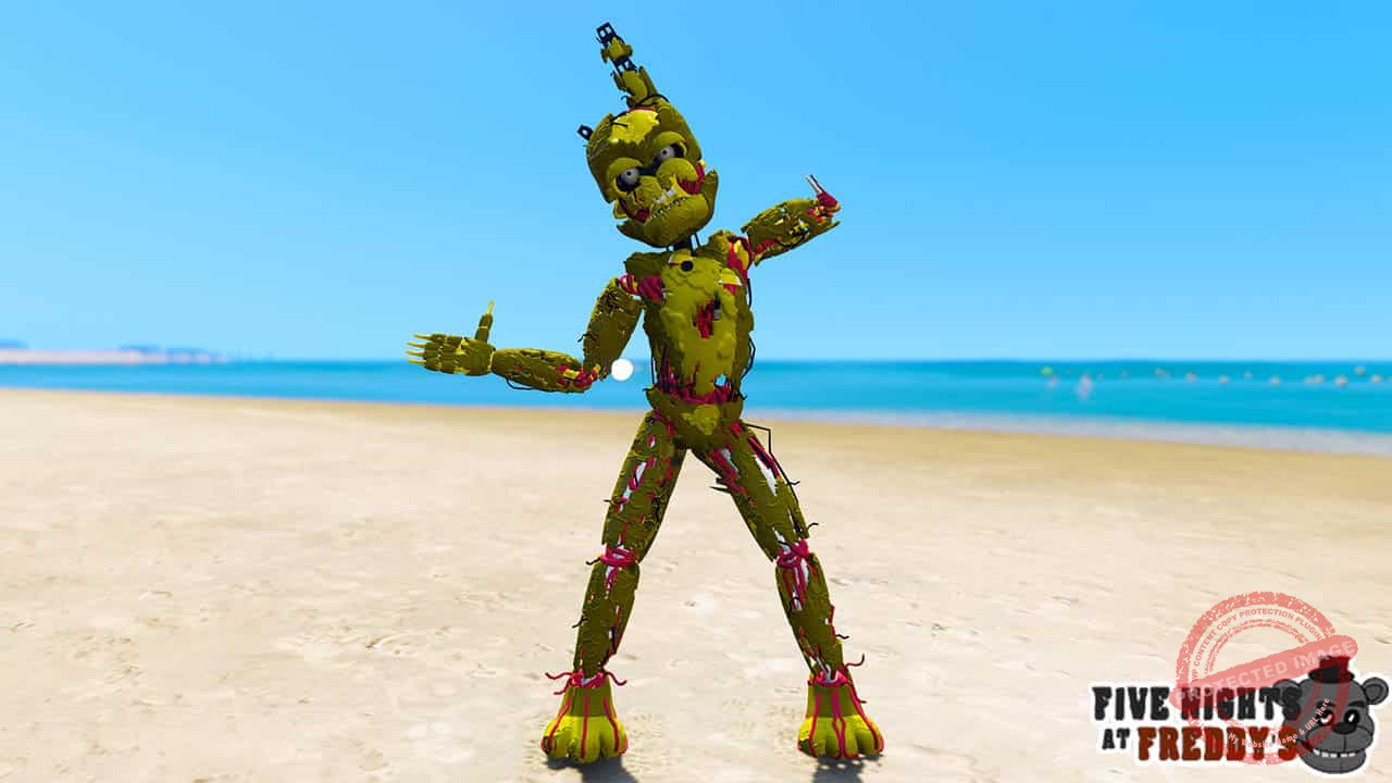 GTA 5 Mods FNAF Scraptrap