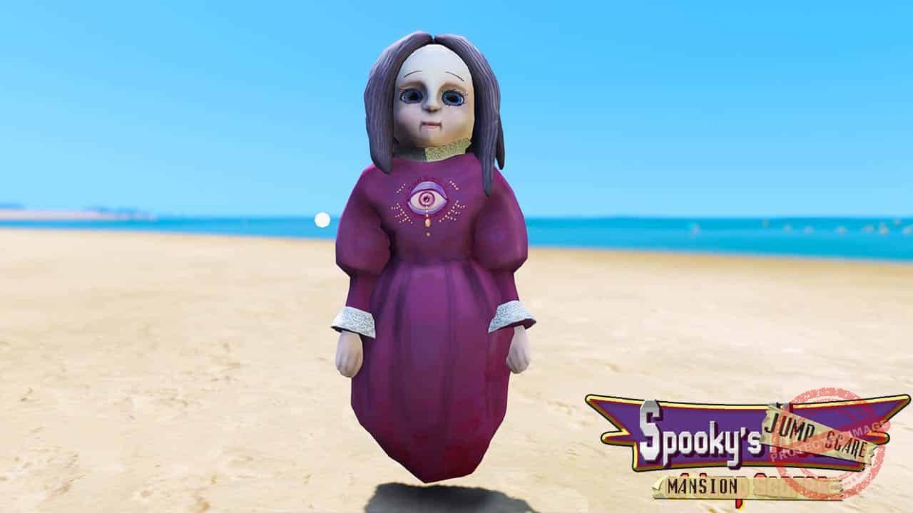 GTA 5 Mods Maindoll in Spooky's Jump Scare Mansion