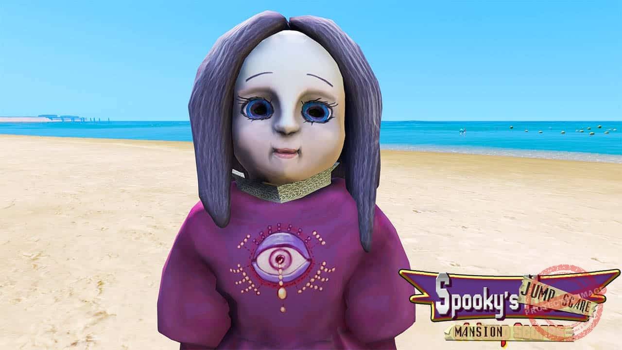 GTA 5 Mods Maindoll in Spooky's Jump Scare Mansion
