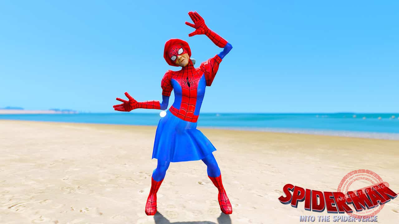 GTA 5 Mods Spiderman Granny in Spider-Man Into the Spider-Verse