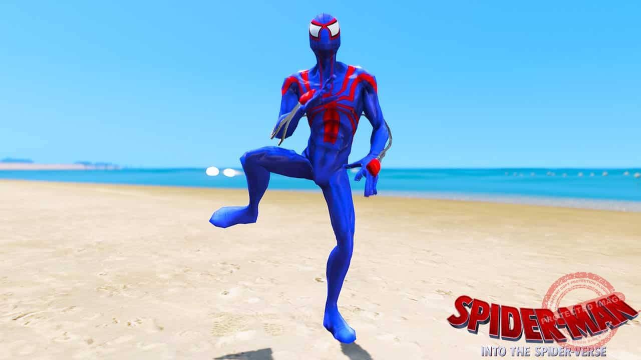 GTA 5 Mods Spiderman Blood in Spider-Man Into the Spider-Verse