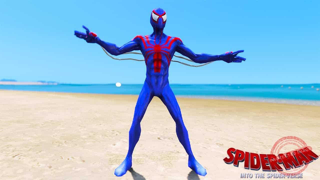 GTA 5 Mods Spiderman Blood in Spider-Man Into the Spider-Verse