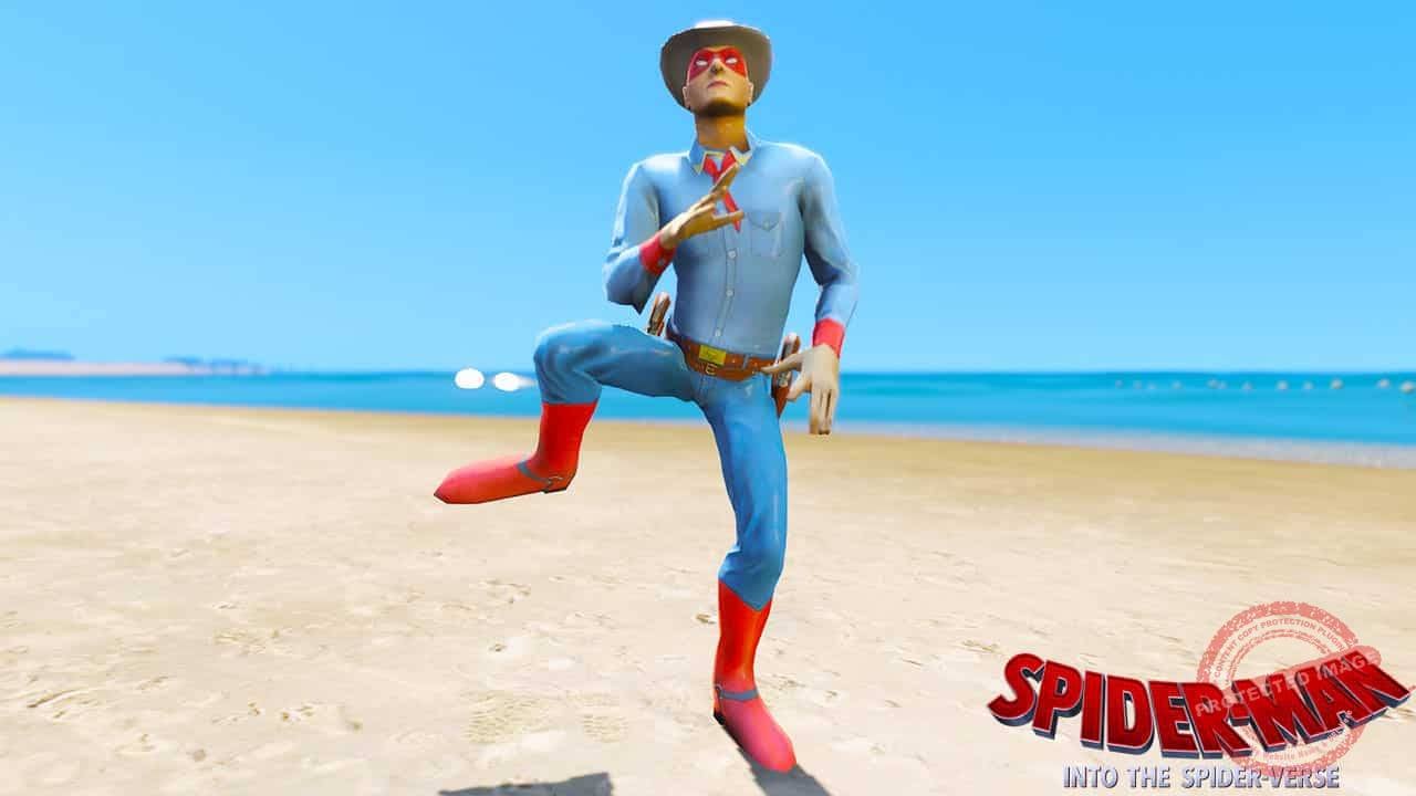 GTA 5 Mods Spiderman Cowboy in Spider-Man Into the Spider-Verse