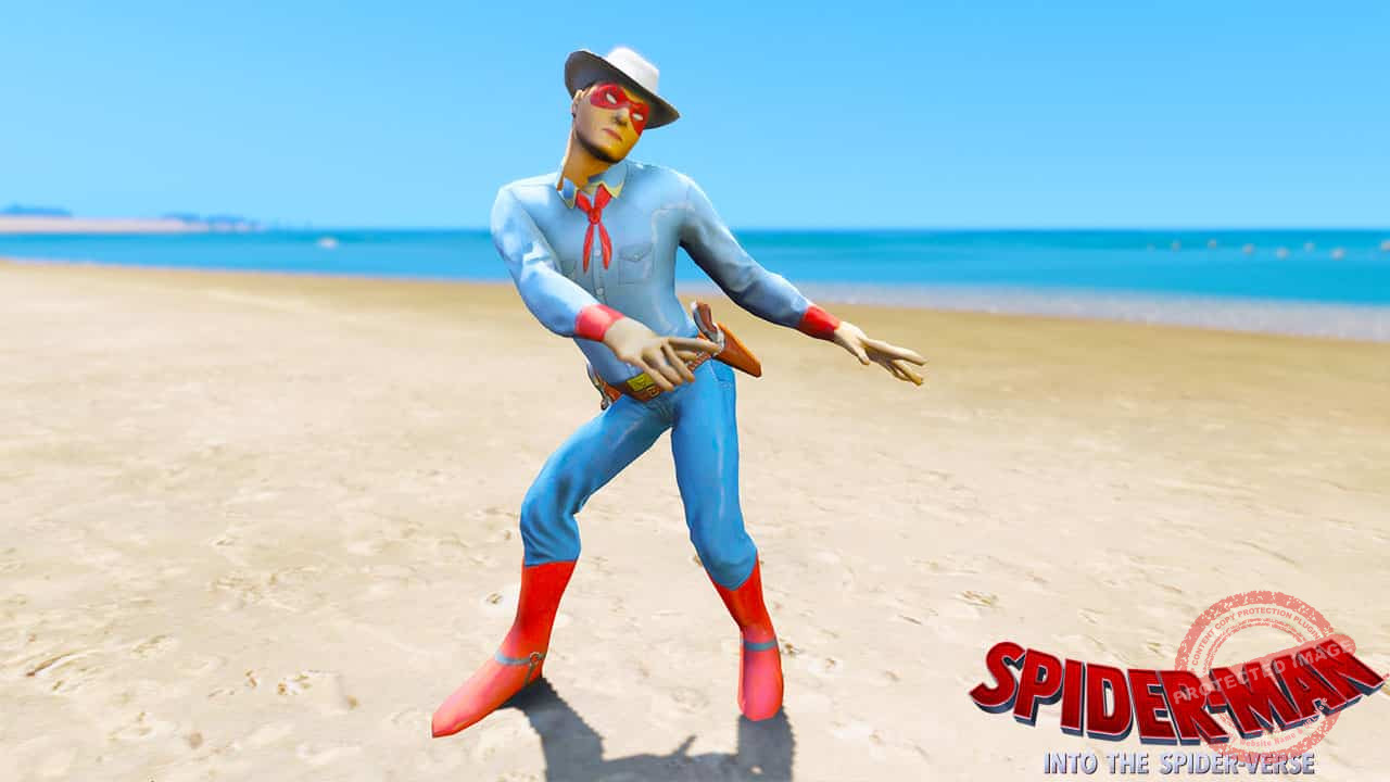 GTA 5 Mods Spiderman Cowboy in Spider-Man Into the Spider-Verse