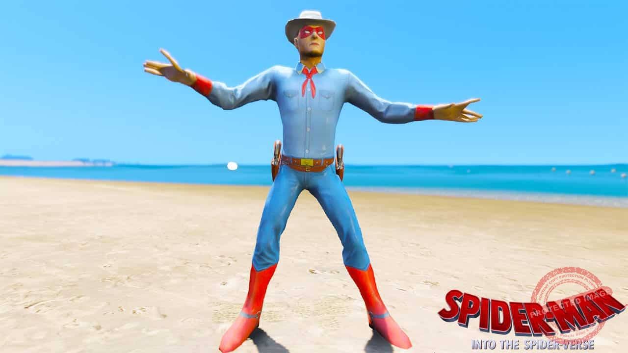 GTA 5 Mods Spiderman Cowboy in Spider-Man Into the Spider-Verse