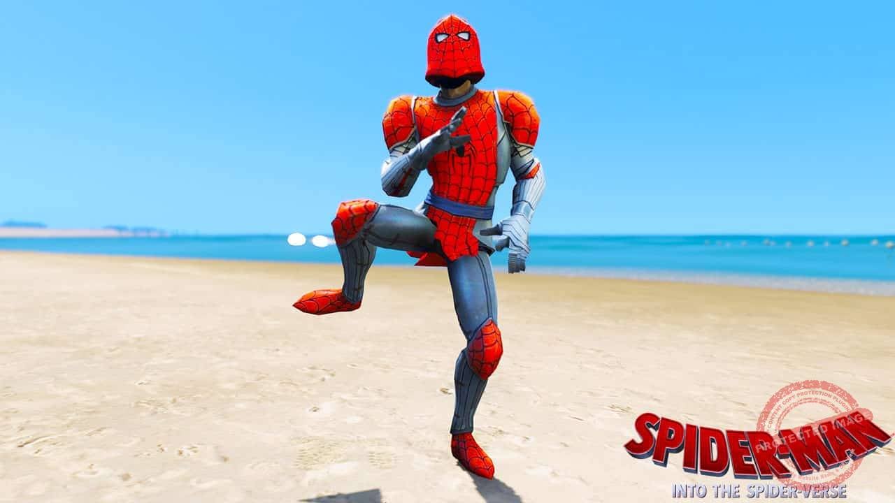 GTA 5 Mods Spiderman Knight in Spider-Man Into the Spider-Verse