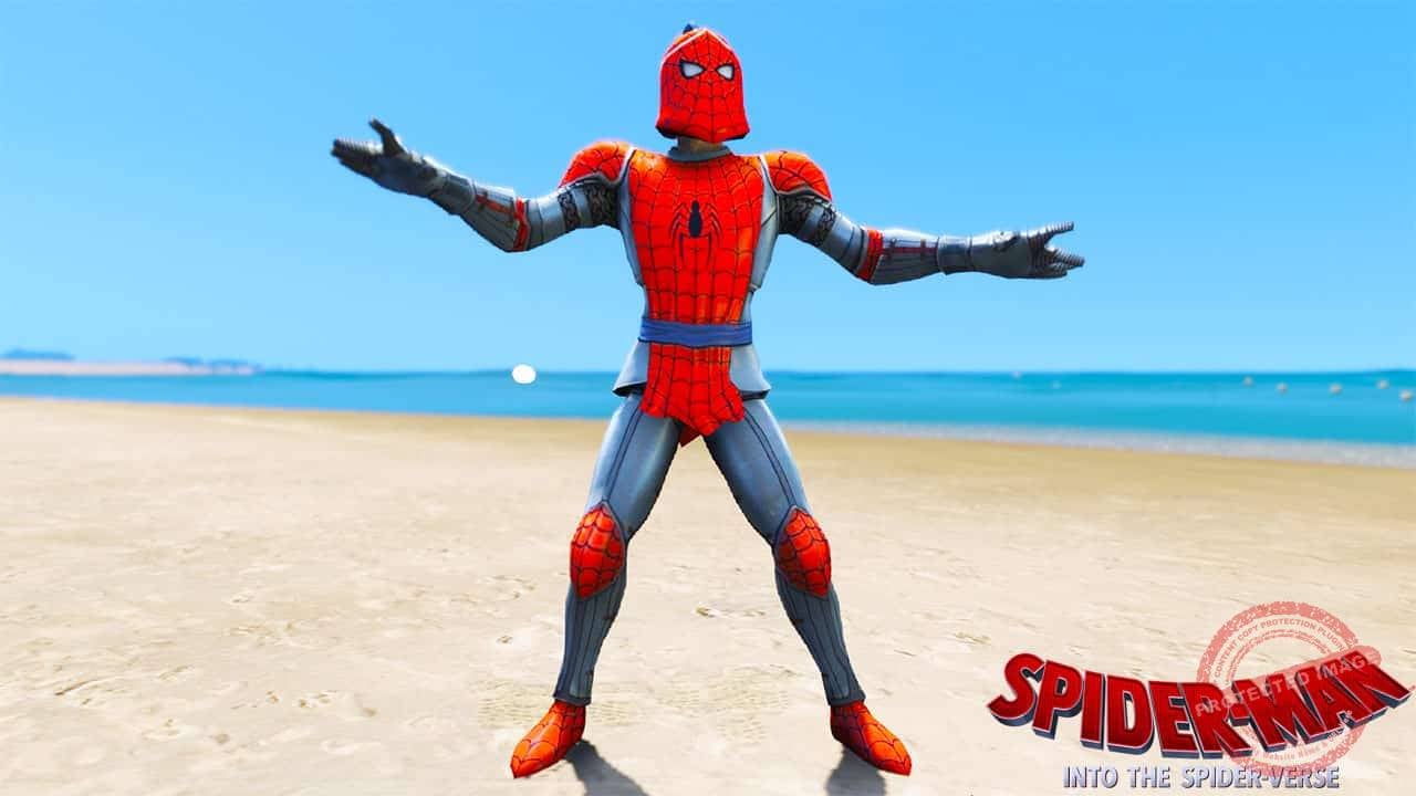 GTA 5 Mods Spiderman Knight in Spider-Man Into the Spider-Verse